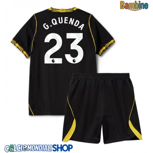 Maglie da calcio Chelsea Geovany Quenda #23 Seconda Maglia Bambino 2026-27 Manica Corta + Pantaloni corti)